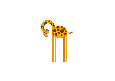 Giraffe logo animal giraffe graphic design logo logodesign