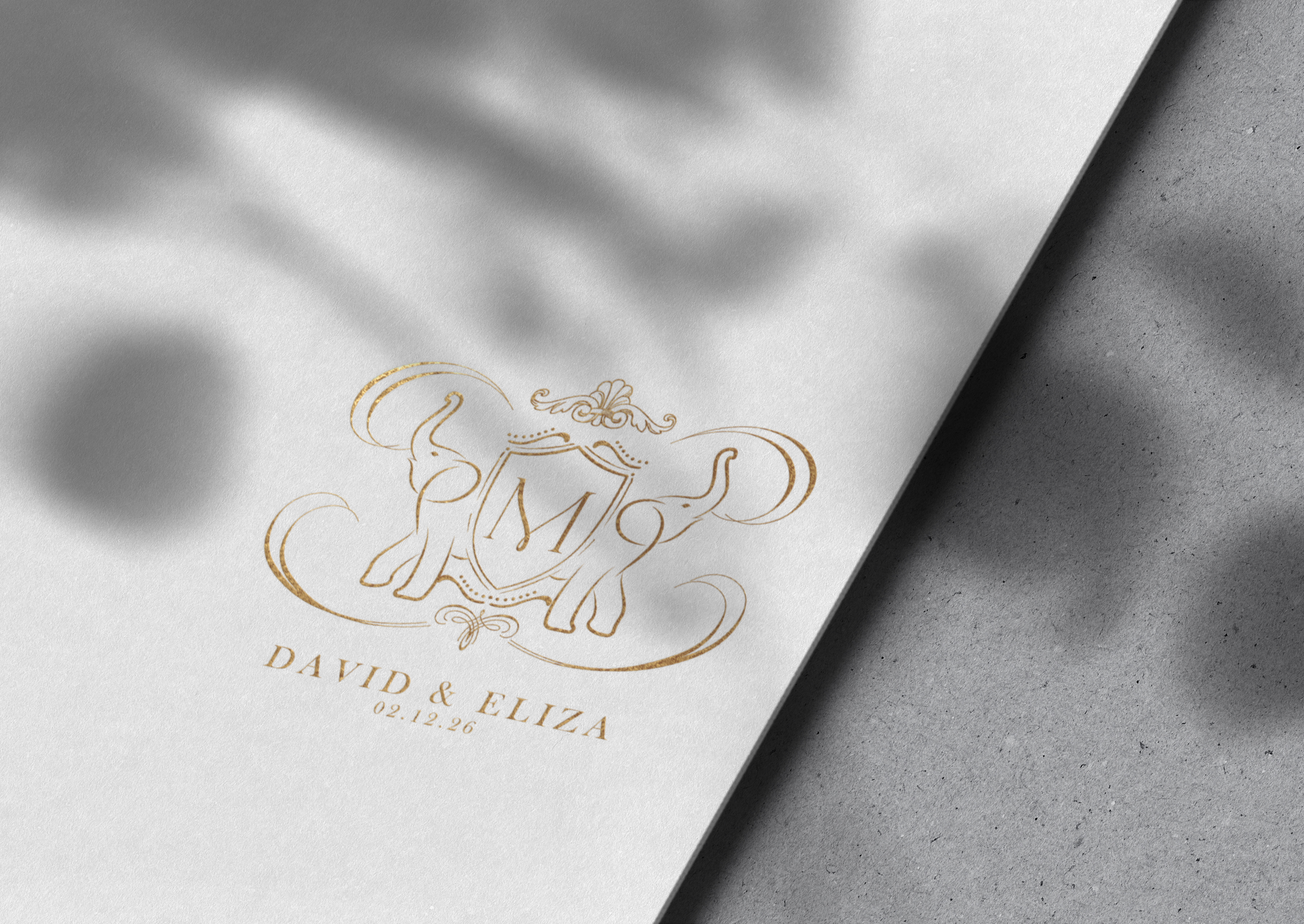 Example of Unique Wedding Logo Design