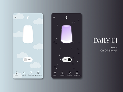 Daily UI #015 - On Off Switch app daily ui day 15 on off switch product design ui ux