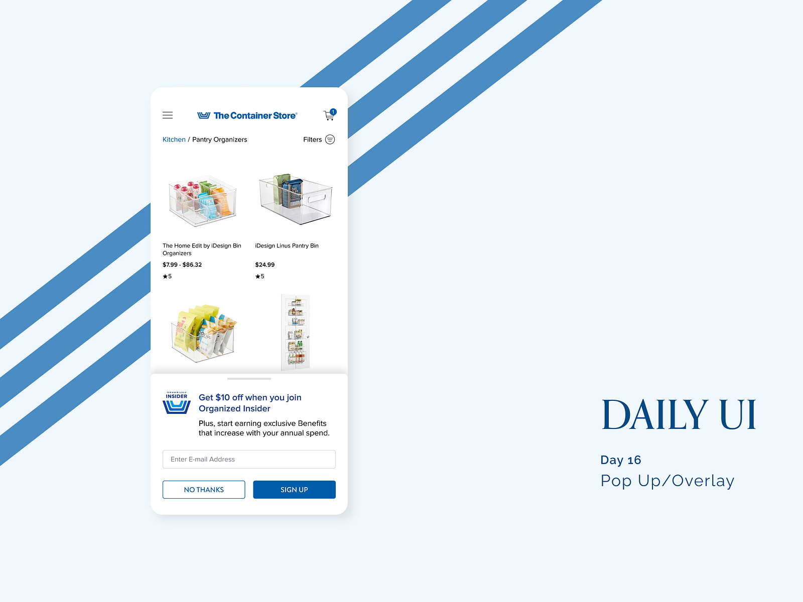 Daily UI #016 - Pop Up/Overlay by Ana Hernandez on Dribbble