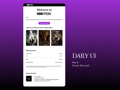 Daily UI #017 - Email Receipt daily ui day 17 email email receipt product design ui ux