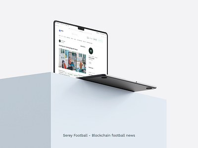 Serey Football - Blockchain football news design ui