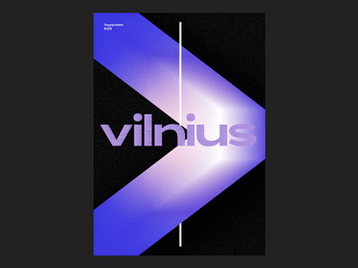 059 Vilnius abstract baugasm branding cartaz clean color design graphic design illustrator letter v lithuania noise photoshop poster texture type type design typography v vilnius