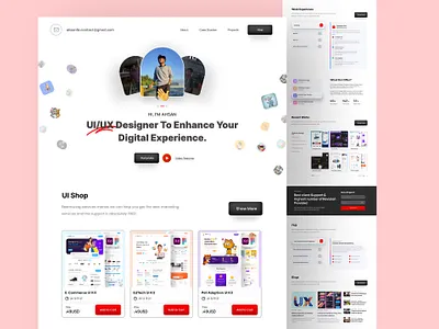 Portfolio Website Design branding design ui ux