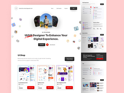 Portfolio Website Design branding design ui ux