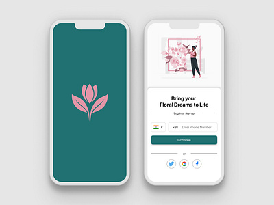 Budding - Flower Delivery app design figma ui uiux
