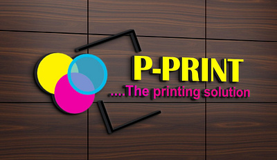 P-PRINT COMPANY LOGO design graphic design illustration logo vector