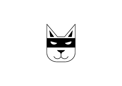 Ninja cat logo blackandwhite cat logo logodesign ninjacat