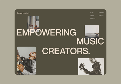 Future beatslab web music musicwebsite productdesign ui uidesign uiux designer userinterfacedesign web webdesign webdesigner website website designer websitedesign