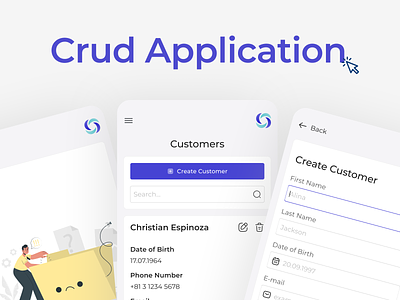 CRUD Application app application case study crud crud application dashboard design design system figma mobile panel responsive ui ui design uiux ux web design