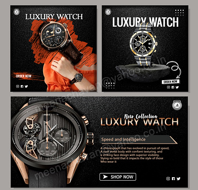 Luxury Watch branding graphic design logo watch