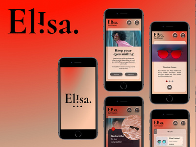 Elisa Sun Glasses app #UI figma course app design fima graphic design illustration mobileapp udemy ui ux