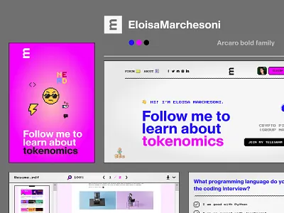 Forum for Eloisa Marchesoni blog crypto forum ragebite token ui uidesign web3