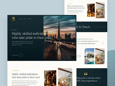 Burj Group Website - A Seamless Blend of Elegance and Functional branding design figma graphic design ui ux website development
