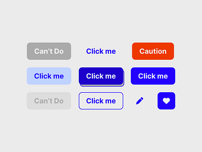 DailyUI #083 - Button button dailyui style variants