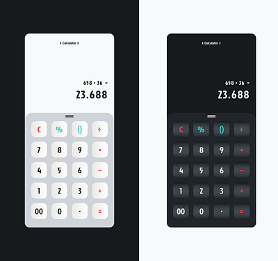 Mobile App Design - Calculator dailyui design ui