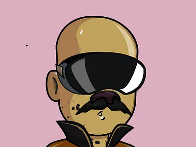 Lucky Kickers NFT animation flat i illustration vector