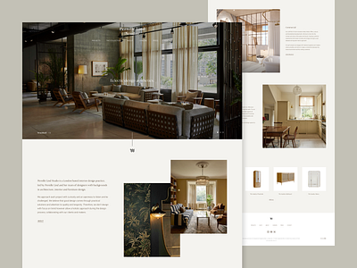 Pernille Lind Studio design desktop elegant furniture homepage interior design minimal responsive studio ui ux web web design