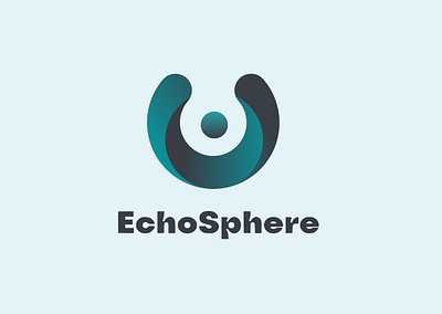 EchoSphere Logo branding design illustration logo typography vector web