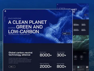 Innovative Technology Energy design technology ui ux website