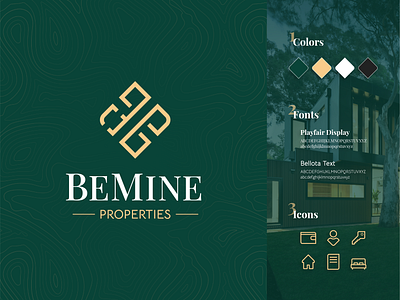Branding | BeMine Properties - Real Estate branding design logo