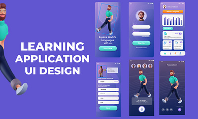 language learning mobile app ui design