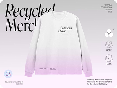 Clearly Merch brand brand identity brand merch branding design eco-friendly graphic design green inspiration merch recycle recycled merch visual identity