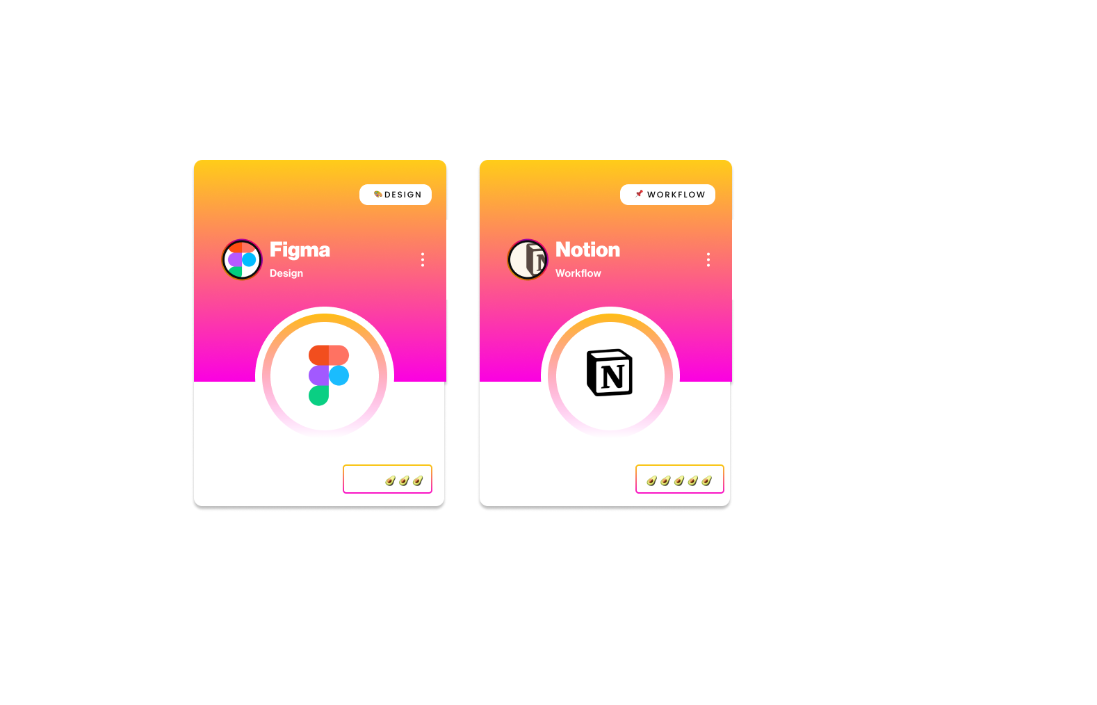 techstack cards for bio