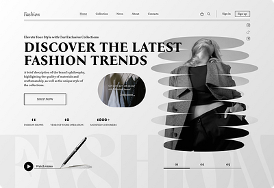 Fashion shop - Hero page branding clothe clothes landing page design ecomercy fashion fashion hero page fashion landging shop fashion landing fashion landing page fashion shop fashion store hero page store style tre ui ux web design website