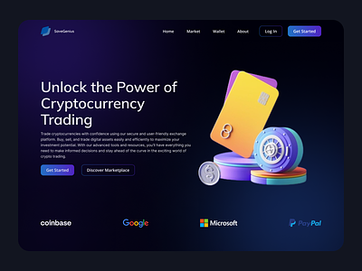 Crypto Trading Website Concept blockchain cold wallet crypto crypto exchange crypto wallet crypto website cryptocurrency daap defi exchange finance landing page trading trend ui uidesign uiux ux web3 webdesign