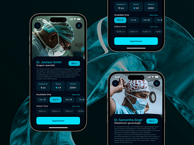 Health X® - Medical mobile app / Doctor profile / Healthcare app app app design design doctor doctor appointment doctors profile figma fulcrum healthcare hospital medical medicine mobile app patient product product design ui ux web web design