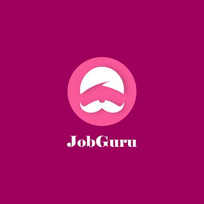 Logo Concept: jobGURU app branding design graphic design icon illustration logo ui ux vector