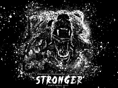 Stronger adobe art bear branding design digital art eagle illustration khabib metal spirit stonger undefeated undisputed