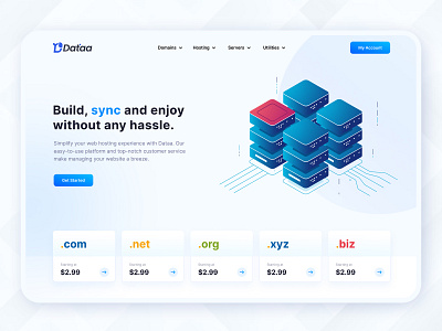 Web Hosting Landing Page design domain hosting website ui figma landing page ui ui design ui ux design web design web hosting website ui