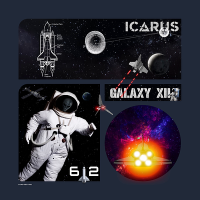 Icarus EP Album adobe art cover album design ep album icarus illustration metal space vector