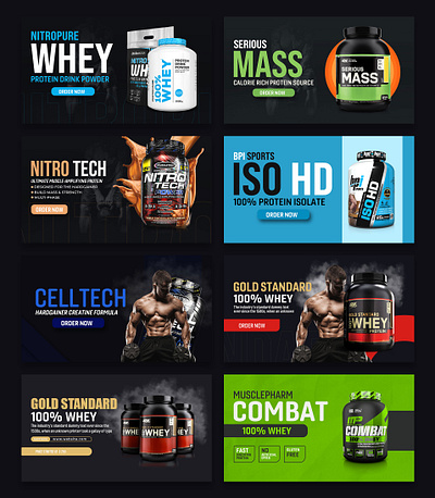 Supplement Social Media | Instagram Banner advertising gym supplement post instagram banner social media design supplement social media web banner