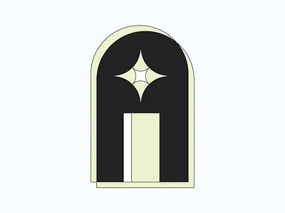 door | illustration adobe illustrator door flat graphic design illustration print star