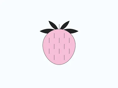 strawberry | illustration adobe illustrator flat graphic design icon illustration print strawberry