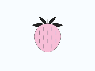 strawberry | illustration adobe illustrator flat graphic design icon illustration print strawberry