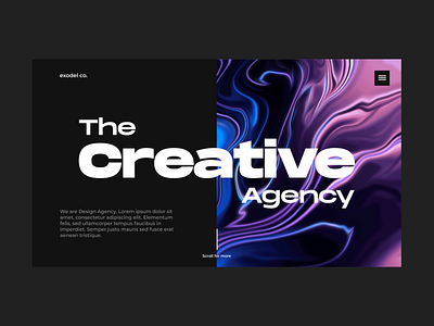 Creative agency landing page