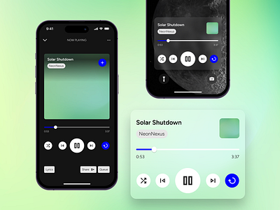 Music Player app design dailyui design graphic design ios mobile mobile design music player ui ui design