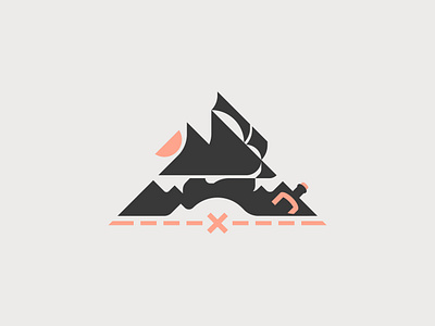 Black Flag boat branding design flat graphic illustration illustrator logo minimal pirate vector