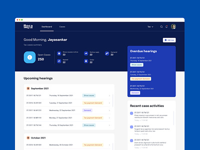 Tax & legal notice management system clean color concept dashboard design graphic design icon illustration logo minimal simple ui uidesugn uiux ux uxdesign web web design webapp webappdesign