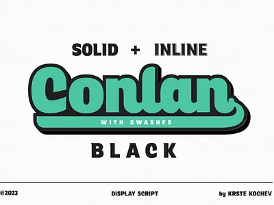 Conlan Black - Script Font bundle font script swashes typeface