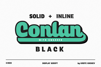 Conlan Black - Script Font bundle font script swashes typeface