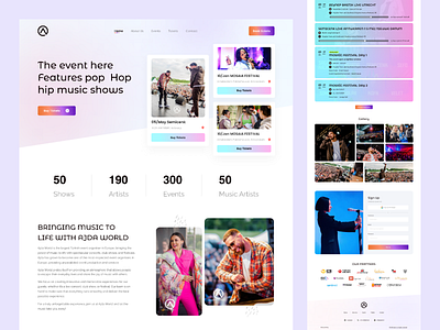 Event website/Landing page design dribble top shot event event websitelanding page figma landingpage music music website song song landing top shot ui ux web web design