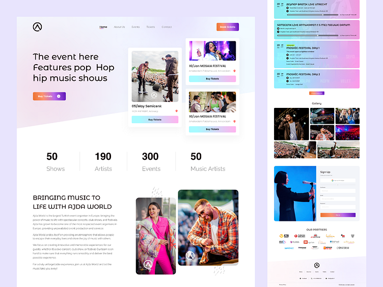 Event website/Landing page by Shariyar Sakib on Dribbble