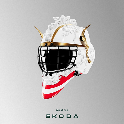 ŠKODA - Goalie mask NFT's | Austria 3d design graphic motion graphics prague visual