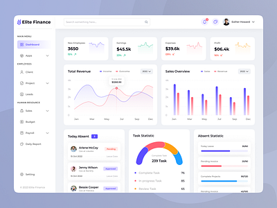 Elite Finance - Dashboard Design bank card banking banking app banking pro best design dribbble clean component dashboard digital banking finance finance app financial fintech interface mobile banking profit sales statistics stats transactions