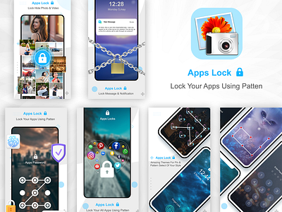 App Lock android design graphic design logo mobile app designer ui